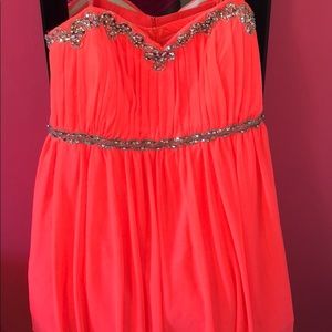 Very pretty My Michelle coral dress!